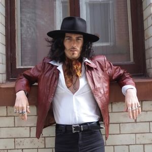 Bermans Vintage Genuine Leather Motorcycle Style Jacket Sm Maroon